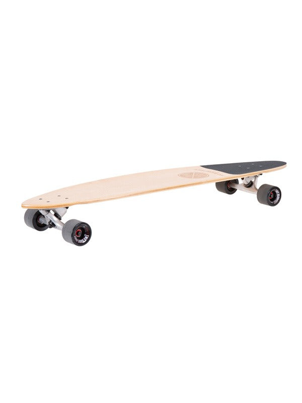 Two Bare Feet Granada 42in Canadian Maple Longboard Skateboard Complete (Black Wheels)