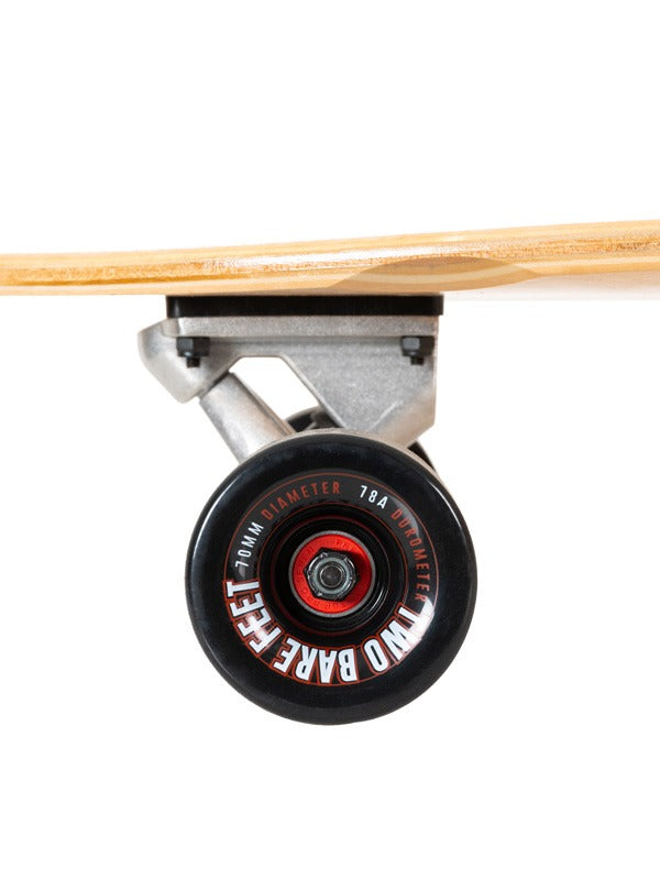 Two Bare Feet Granada 42in Canadian Maple Longboard Skateboard Complete (Black Wheels)