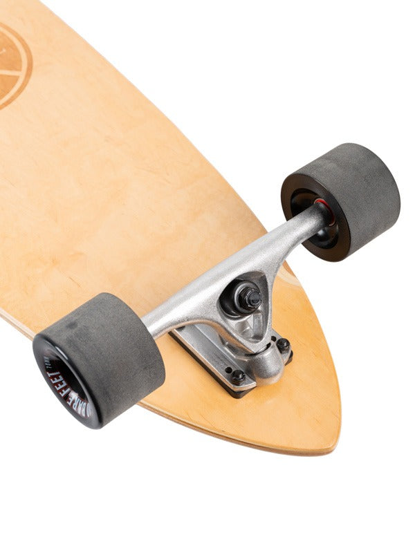 Two Bare Feet Granada 42in Canadian Maple Longboard Skateboard Complete (Black Wheels)