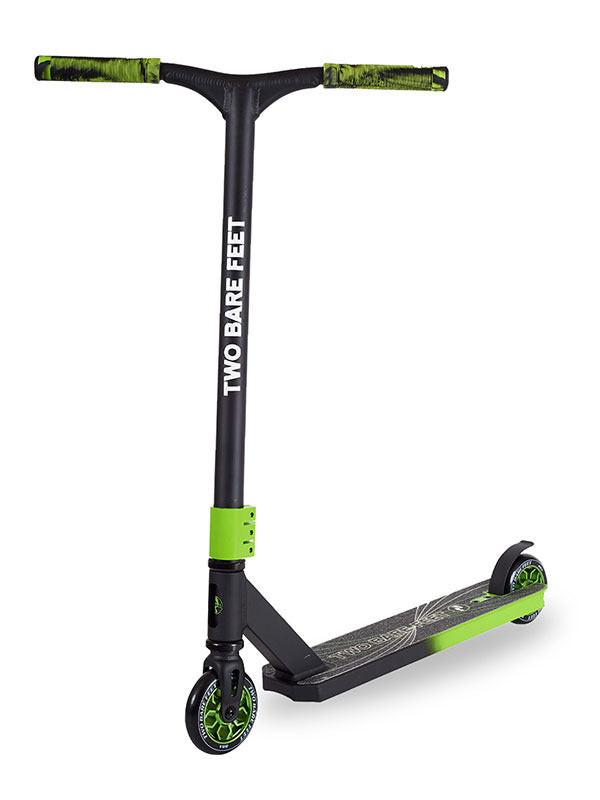 Two Bare Feet Chaos Stunt Scooter (Black/Lime)