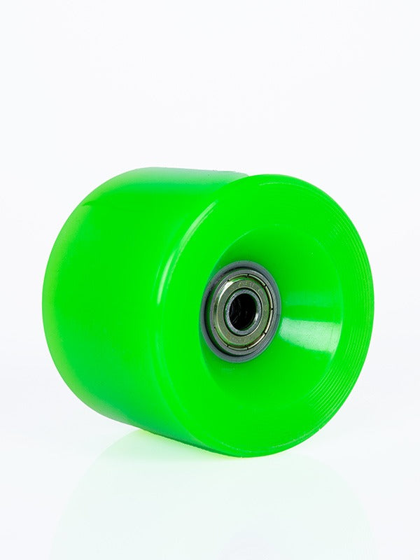 Edge Series Longboard Wheels Set of 4 70mm / 78A plus Bearings (Green)