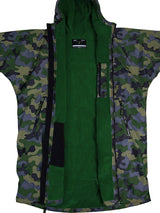 Two Bare Feet Kids Weatherproof Changing Robe with Changing Mat (Green Camo/ Green)