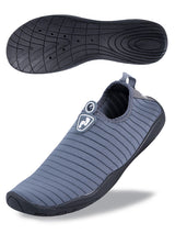 Two Bare Feet Slip On Adults Aqua Shoes (Grey)