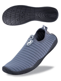 Two Bare Feet Slip On Adults Aqua Shoes (Grey)