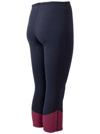 Two Bare Feet Womens Harmony 3mm Capri Wetsuit Pants (Black / Burgundy)