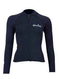 Two Bare Feet Womens Harmony 3mm Long Sleeve Wetsuit Jacket (Black)