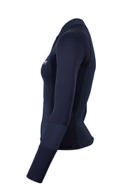 Two Bare Feet Womens Harmony 3mm Long Sleeve Wetsuit Jacket (Black)