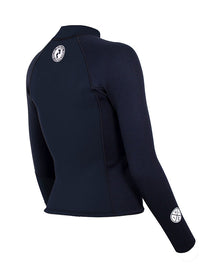 Two Bare Feet Womens Harmony 3mm Long Sleeve Wetsuit Jacket (Black)