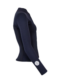 Two Bare Feet Womens Harmony 3mm Long Sleeve Wetsuit Jacket (Black)