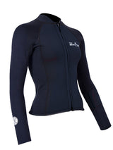 Two Bare Feet Womens Harmony 3mm Long Sleeve Wetsuit Jacket (Black)