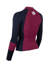 Two Bare Feet Womens Harmony 3mm Long Sleeve Wetsuit Jacket (Burgundy/Black)