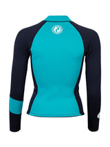 Two Bare Feet Womens Harmony 3mm Long Sleeve Wetsuit Jacket (Teal/Black)