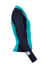 Two Bare Feet Womens Harmony 3mm Long Sleeve Wetsuit Jacket (Teal/Black)