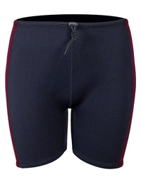 Two Bare Feet Womens Harmony 3mm Wetsuit Shorts (Black/Burgundy)