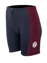 Two Bare Feet Womens Harmony 3mm Wetsuit Shorts (Black/Burgundy)