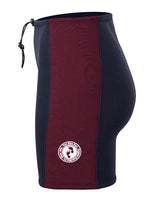 Two Bare Feet Womens Harmony 3mm Wetsuit Shorts (Black/Burgundy)