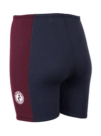 Two Bare Feet Womens Harmony 3mm Wetsuit Shorts (Black/Burgundy)