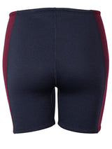 Two Bare Feet Womens Harmony 3mm Wetsuit Shorts (Black/Burgundy)