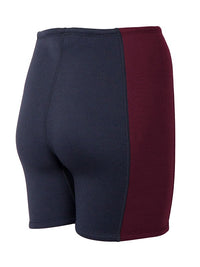 Two Bare Feet Womens Harmony 3mm Wetsuit Shorts (Black/Burgundy)