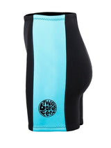 Two Bare Feet Womens Harmony 3mm Wetsuit Shorts (Black/Mint)