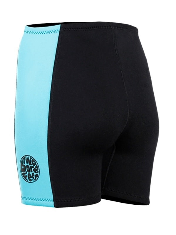 Two Bare Feet Womens Harmony 3mm Wetsuit Shorts (Black/Mint)