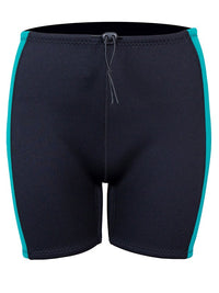 Two Bare Feet Womens Harmony 3mm Wetsuit Shorts (Black/Teal)