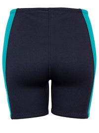 Two Bare Feet Womens Harmony 3mm Wetsuit Shorts (Black/Teal)
