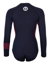 Two Bare Feet Harmony 2mm Superstretch Neoprene Womens One Piece (Black/Burgundy)