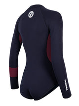 Two Bare Feet Harmony 2mm Superstretch Neoprene Womens One Piece (Black/Burgundy)