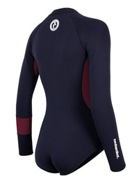 Two Bare Feet Harmony 2mm Superstretch Neoprene Womens One Piece (Black/Burgundy)