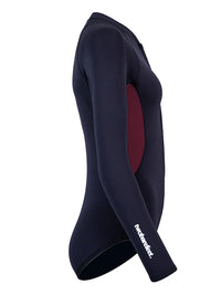 Two Bare Feet Harmony 2mm Superstretch Neoprene Womens One Piece (Black/Burgundy)