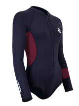 Two Bare Feet Harmony 2mm Superstretch Neoprene Womens One Piece (Black/Burgundy)
