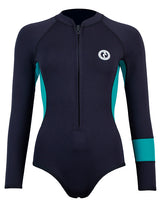 Two Bare Feet Harmony 2mm Superstretch Neoprene Womens One Piece (Black/Teal)