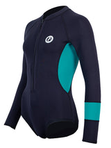 Two Bare Feet Harmony 2mm Superstretch Neoprene Womens One Piece (Black/Teal)