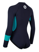 Two Bare Feet Harmony 2mm Superstretch Neoprene Womens One Piece (Black/Teal)