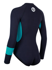 Two Bare Feet Harmony 2mm Superstretch Neoprene Womens One Piece (Black/Teal)