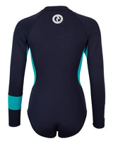 Two Bare Feet Harmony 2mm Superstretch Neoprene Womens One Piece (Black/Teal)