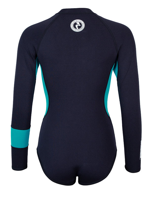 Two Bare Feet Harmony 2mm Superstretch Neoprene Womens One Piece (Black/Teal)