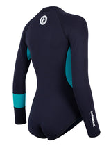 Two Bare Feet Harmony 2mm Superstretch Neoprene Womens One Piece (Black/Teal)