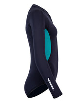 Two Bare Feet Harmony 2mm Superstretch Neoprene Womens One Piece (Black/Teal)
