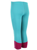 Two Bare Feet Womens Harmony 3mm Capri Wetsuit Pants (Mint / Raspberry)
