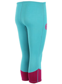 Two Bare Feet Womens Harmony 3mm Capri Wetsuit Pants (Mint / Raspberry)