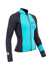 Two Bare Feet Harmony 3mm Jacket & Capri Pants Set (Black/Mint)