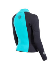 Two Bare Feet Womens Harmony 3mm Long Sleeve Wetsuit Jacket (Mint / Black)