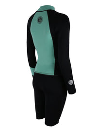 Two Bare Feet Harmony 3mm Jacket & Heritage Shorts Set (Spearmint/ Black)