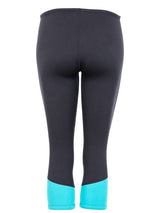 Two Bare Feet Womens Harmony 3mm Capri Wetsuit Pants (Black / Mint)