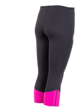 Two Bare Feet Womens Harmony 3mm Capri Wetsuit Pants (Black / Raspberry)