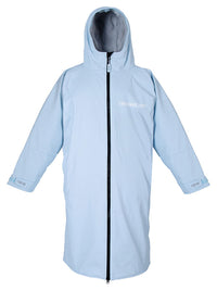 Kids Elemental Waterproof Lightweight Slimline Changing Robe (Ice Blue/Grey)