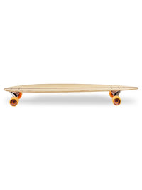 Two Bare Feet "The Chuck" 44in Bamboo Series Longboard Skateboard Complete (Orange Wheels)