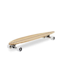 Two Bare Feet "The Chuck" 44in Bamboo Series Longboard Skateboard Complete (White Wheels)